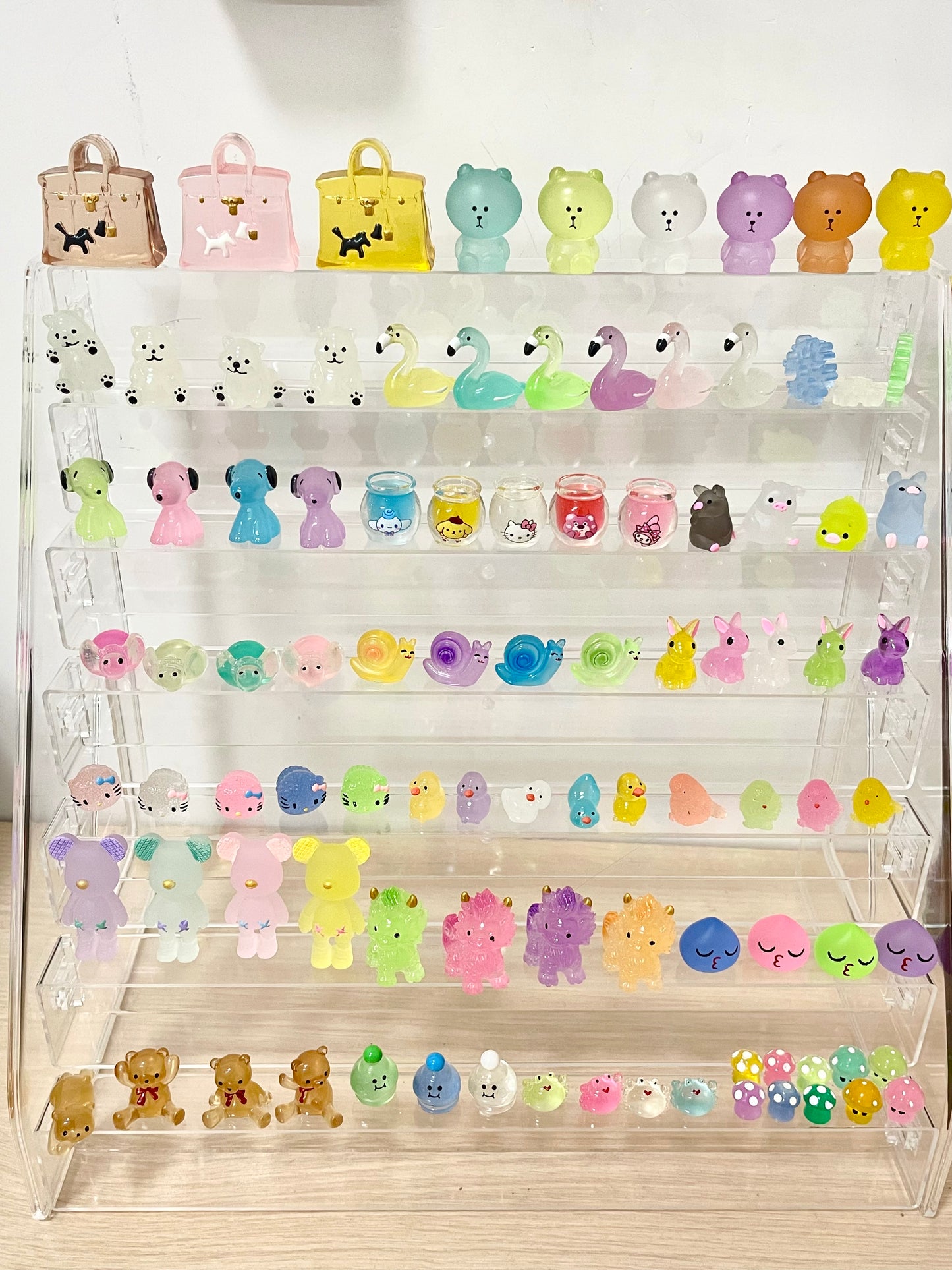 HEAL Game  #Hope Everyone All Lucky (pack on live) Luminous mini resin animals /wine bottles /fruits...