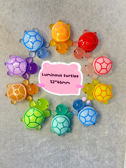 HEAL Game  #Hope Everyone All Lucky (pack on live) Cute Luminous resin turtles