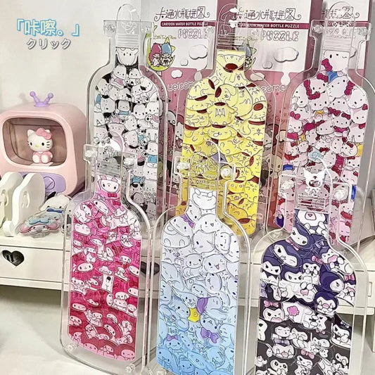 Sanrio acrylic puzzles with bottle standee frame