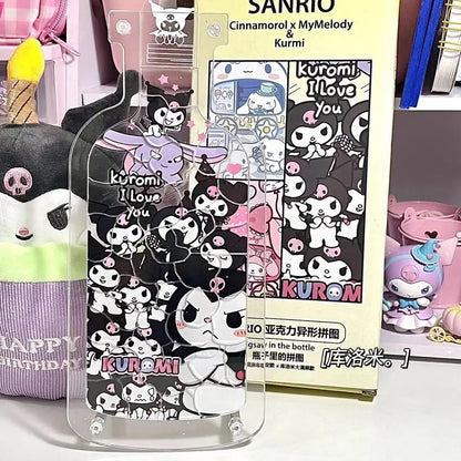 Sanrio acrylic puzzles with bottle standee frame