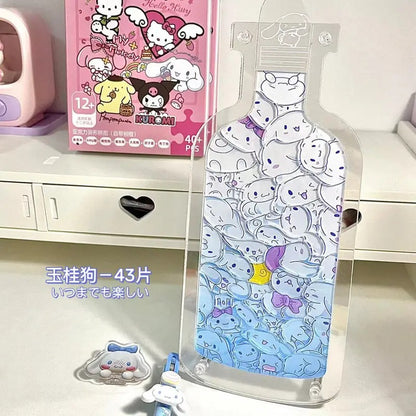 Sanrio acrylic puzzles with bottle standee frame